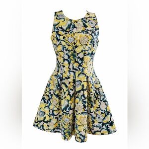 H&M Floral Cut-Out Dress